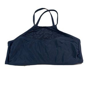 Collections By Catalina Juniors Size Large (12-14) Tankini Swimsuit Top Black